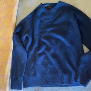 Men’s bright blue wool sweater